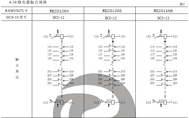 DCS-13雙位置繼電器結(jié)構(gòu)，外形尺寸及安裝開孔圖。