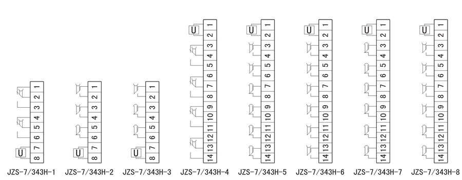 JZS-7/343H-5內部接線圖