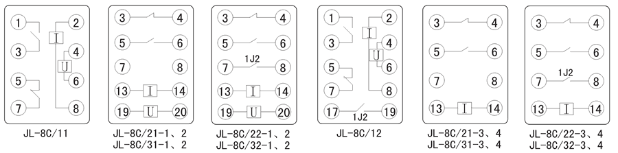JL-8C/32-3內(nèi)部接線(xiàn)圖